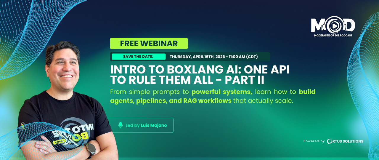 Free April Webinar: Intro to BoxLang AI: One API to Rule Them All - Part II